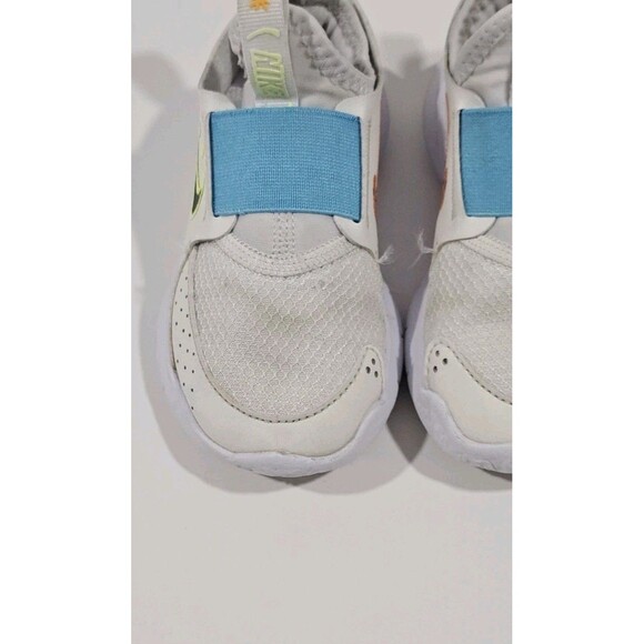 Nike flex runner toddler girl boy size 8c white blue - Picture 3 of 9